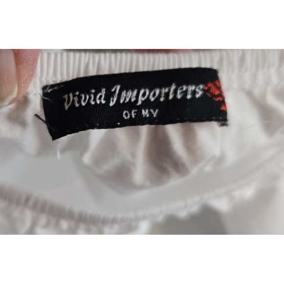 Vivid Importers of NY Women's Off Shoulder Blouse Stacked Bell Sleeve Small - Picture 4 of 7